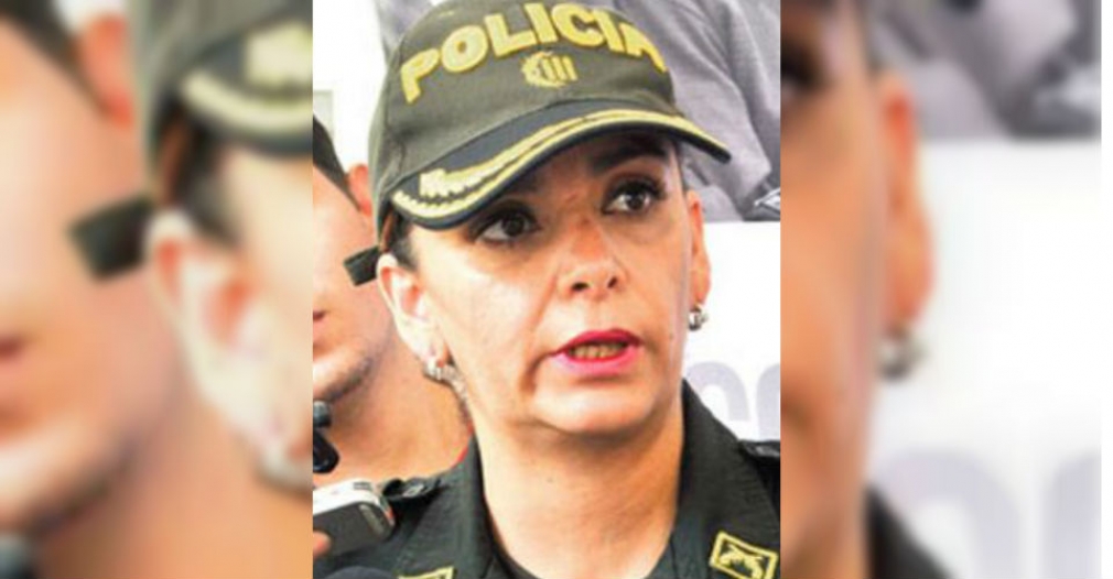 Sandra Vallejos, comandante de la Policía Metropolitana de Santa Marta.