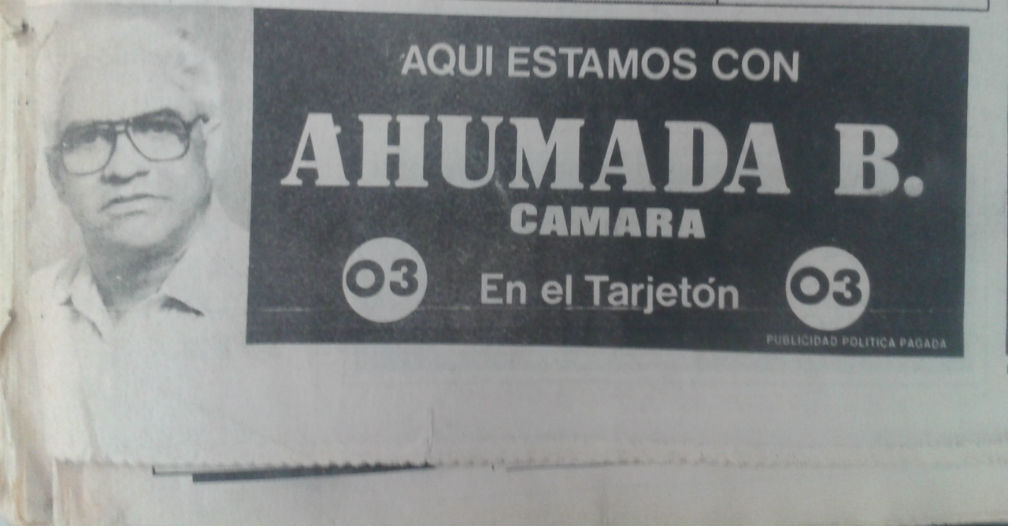 Al momento de su muerte, Rodrigo Ahumada aspiraba a una curul a la Cámara de Representantes.