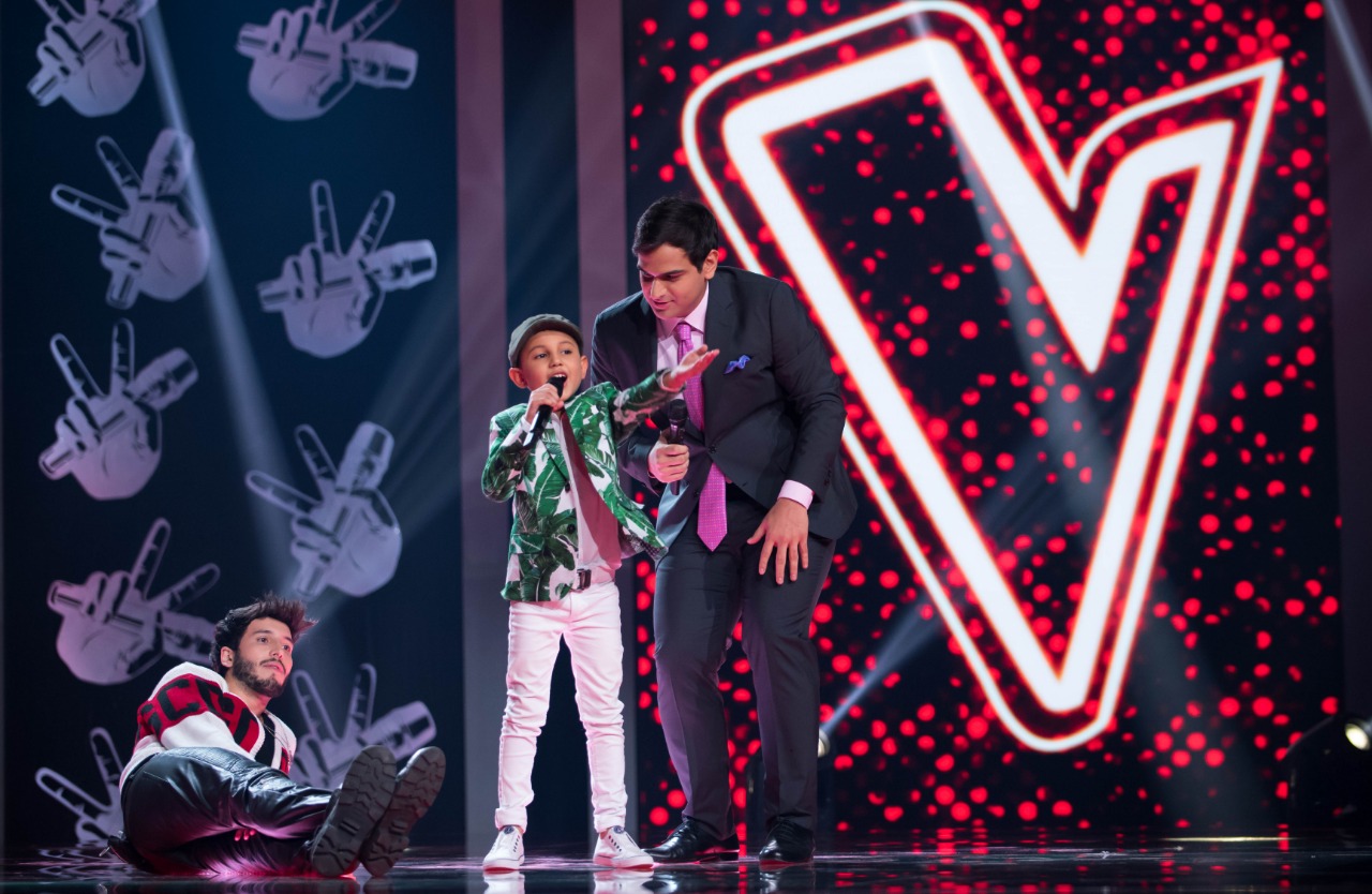 Cortesía Juan David Rueda durante su participación en La Voz Kids.