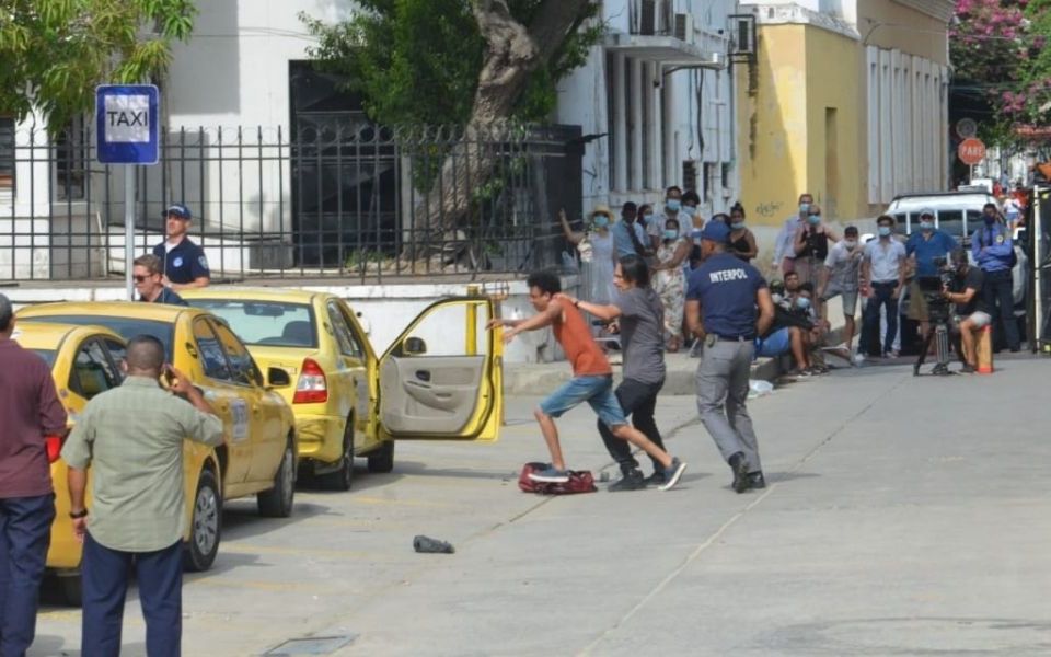 Oscar Mejía Rodaje de la Reina del Sur en Santa Marta