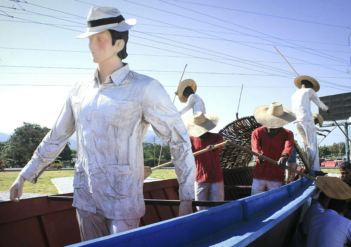 La Piragua es el monumento que se hizo en memoria del maestro José Benito Barros, en Santa Marta.