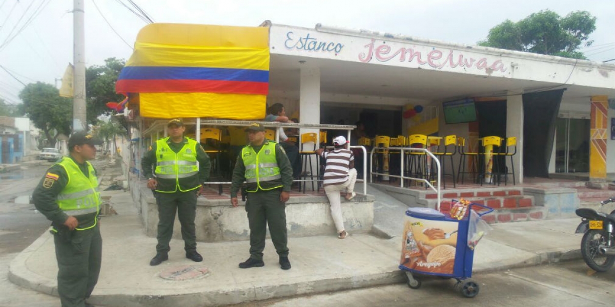 Policía Santa Marta Restricciones por partido de Colombia