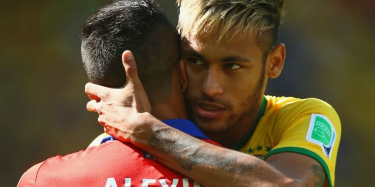 Archivo Neymar y Alexis Sanchez