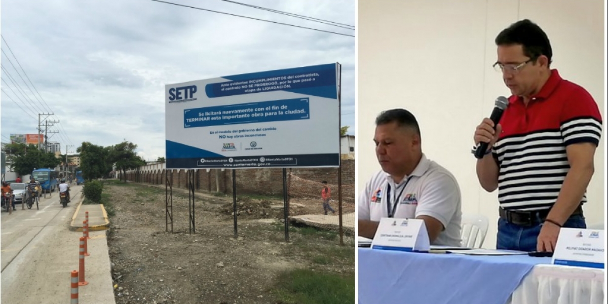 Seguimiento.co El alcalde criticó al excontratista de la calle 22 por trabar el nuevo proceso de licitación.