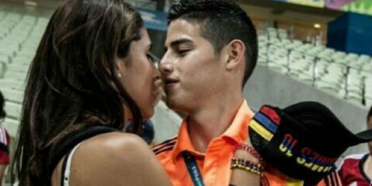 Daniela Ospina y James Rodríguez.