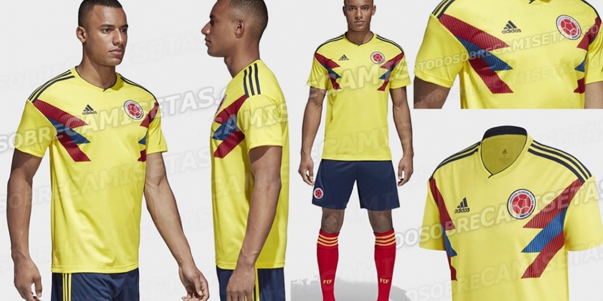 Está sería la indumentaria de la Selección Colombia en Rusia 2018. 