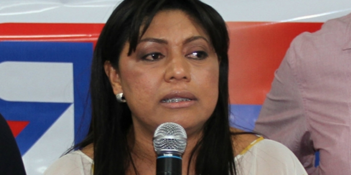 Oneida Pinto, exgobernadora de La Guajira. 