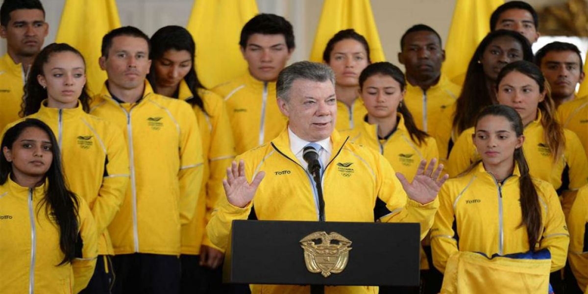 Delegación de deportistas colombianos