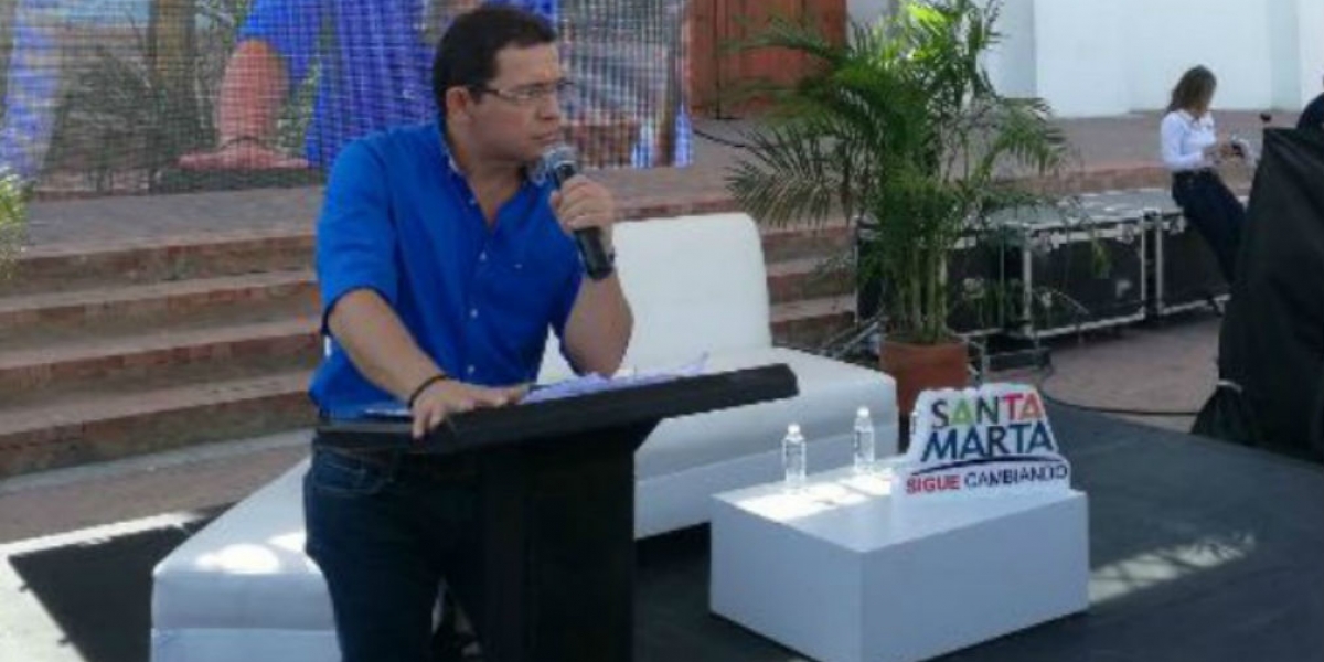 Archivo particular. El alcalde de Santa Marta, Rafael Martínez.