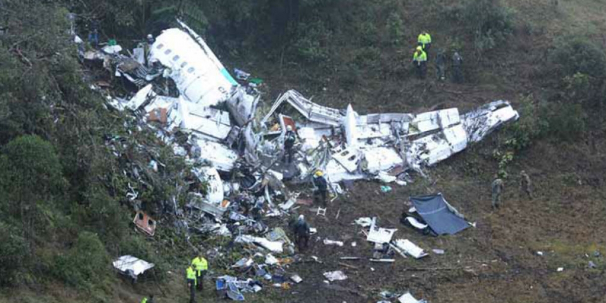 Accidente del avión donde viajaba el equipo brasilero Chapecoense. 