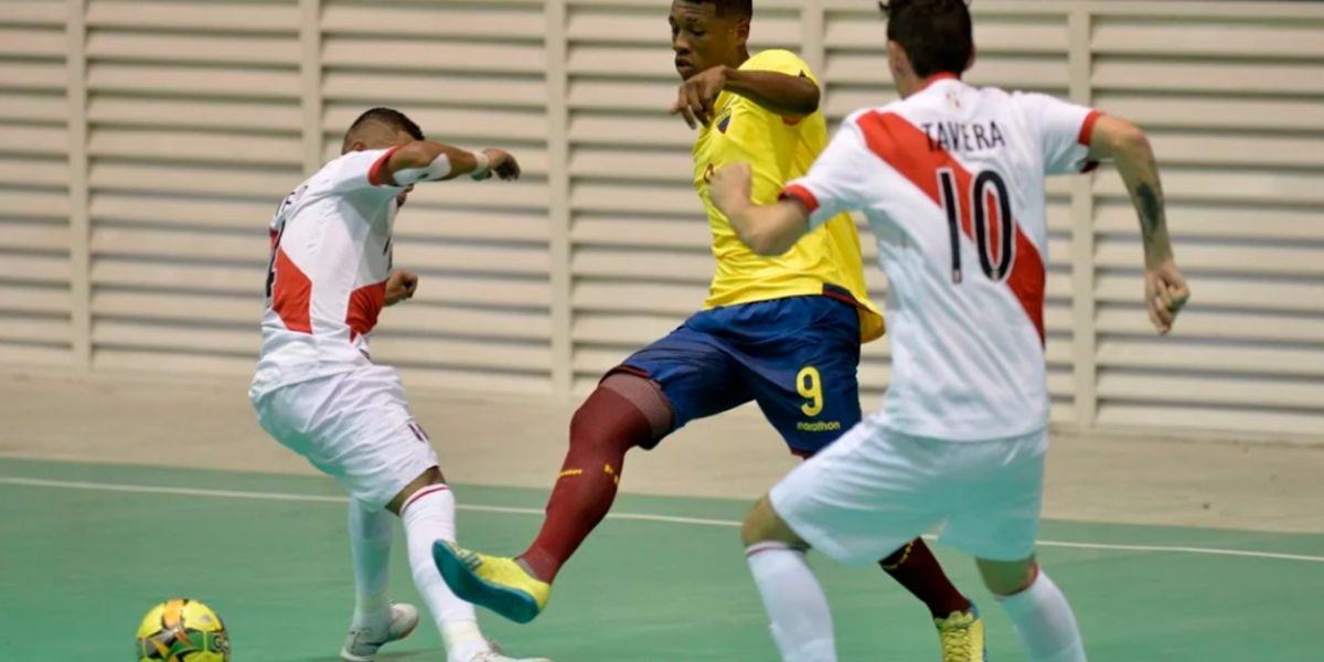 Colombia venciendo por goleada 5 goles a 0 a la selección de Panamá.