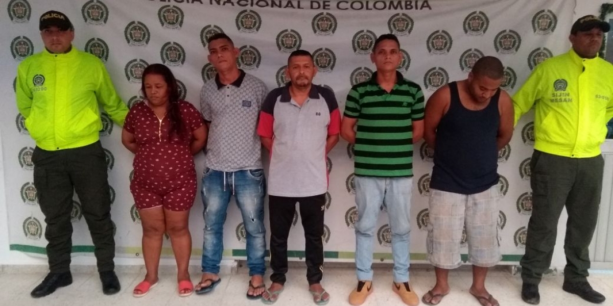 Policía de Santa Marta. Los detenidos.