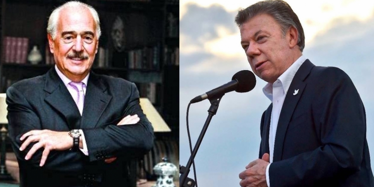 Zonacero.com Andrés Pastrana Arango y Juan Manuel Santos.
