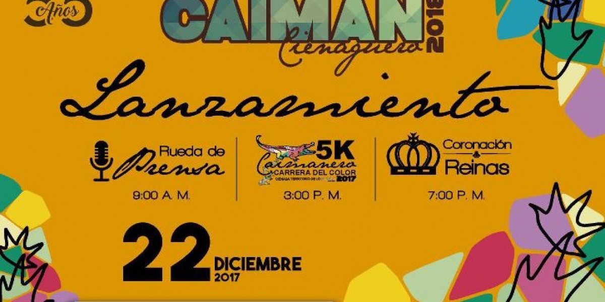 Imagen oficial del festival del Caimán Cienaguero.