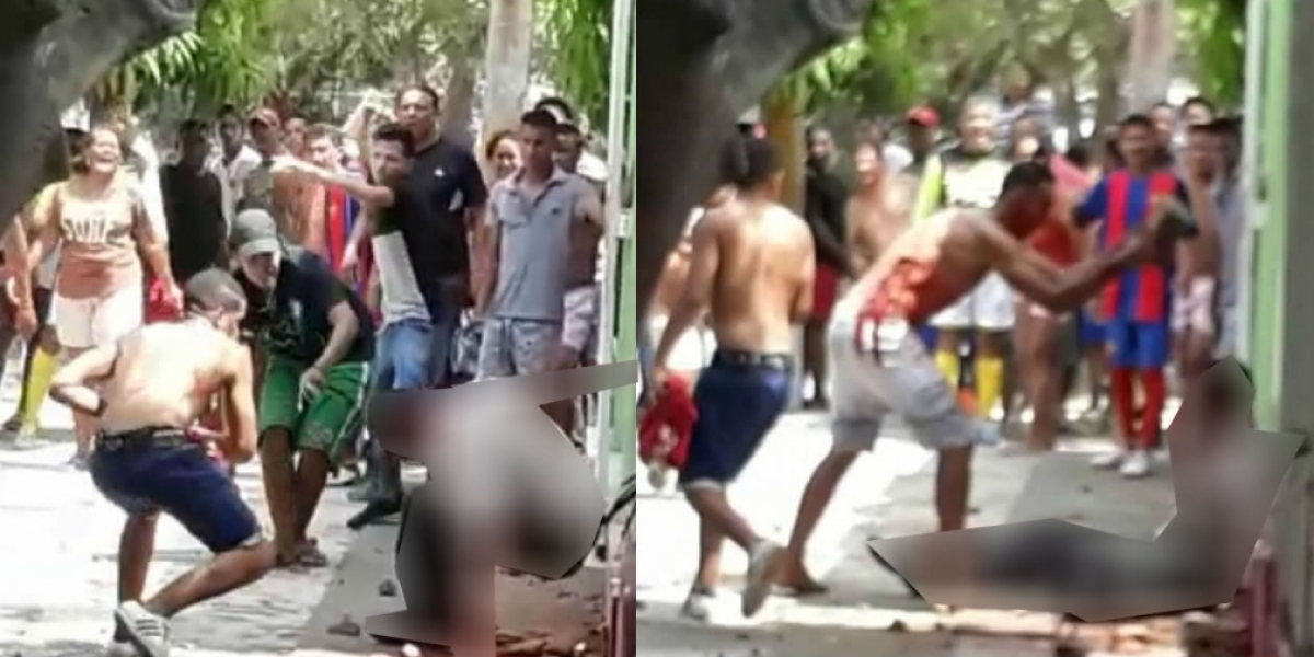 Captura de video del momento de los hechos. 