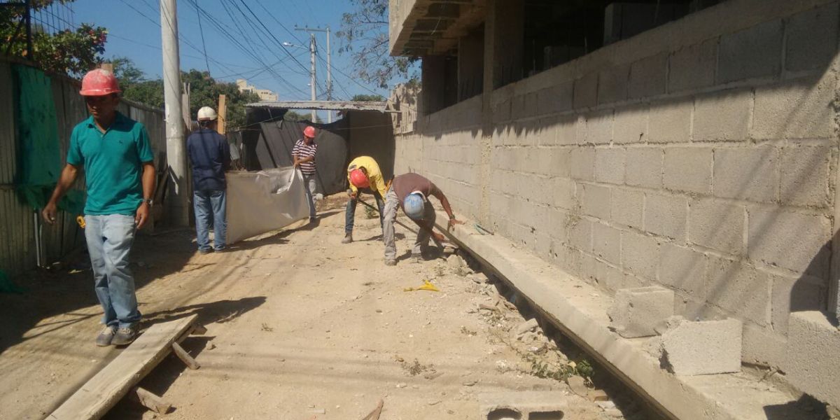 Las obras en el puesto de salud de La Paz comenzaron este viernes.