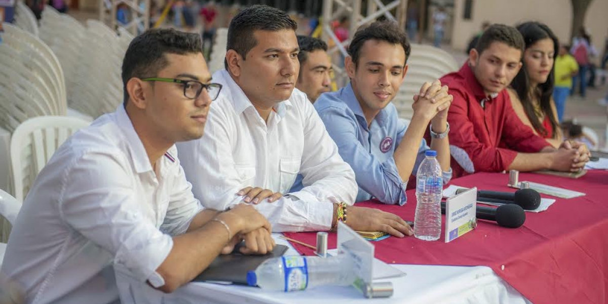 Archivo Los candidatos estudiantiles al Consejo Superior de la Unimagdalena.