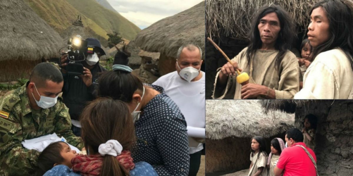 Cortesía Bernardo Sanabria. Con el apoyo del Ejército, médicos llegaron a la Sierra Nevada de Santa Marta.