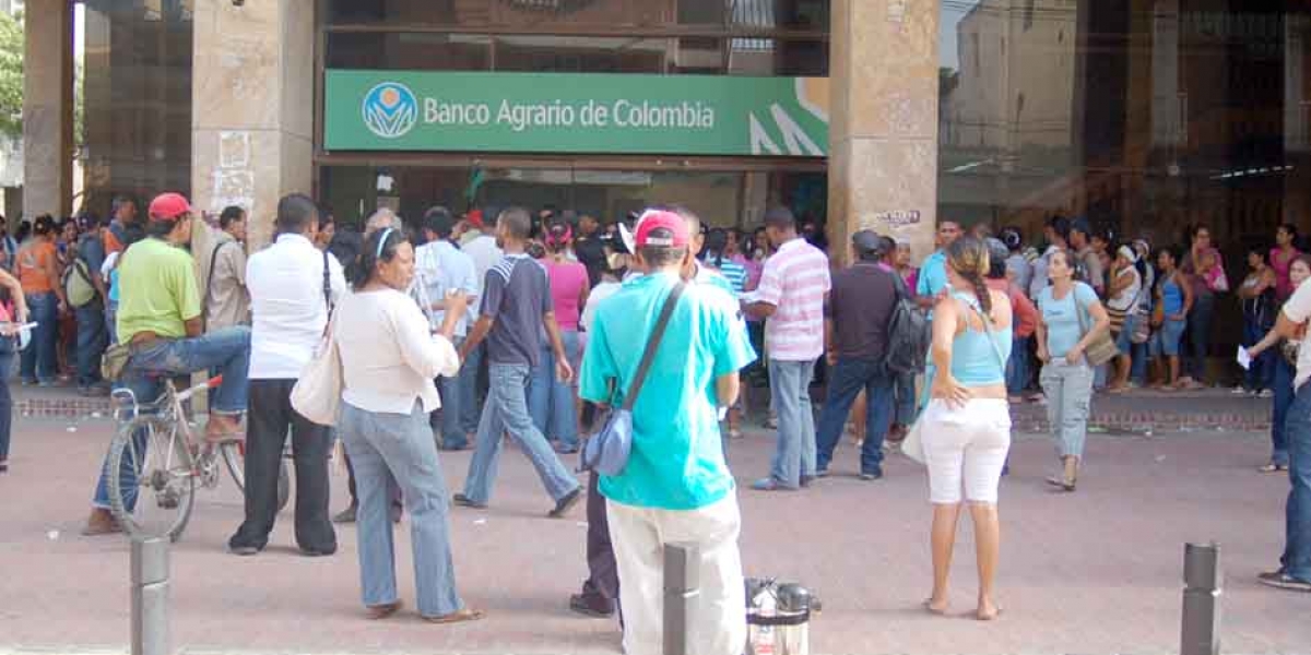 Archivo Los pagos de otros programas dentro de Familias en Acción se realizarán al lado del Banco Agrario hasta el 3 de abril