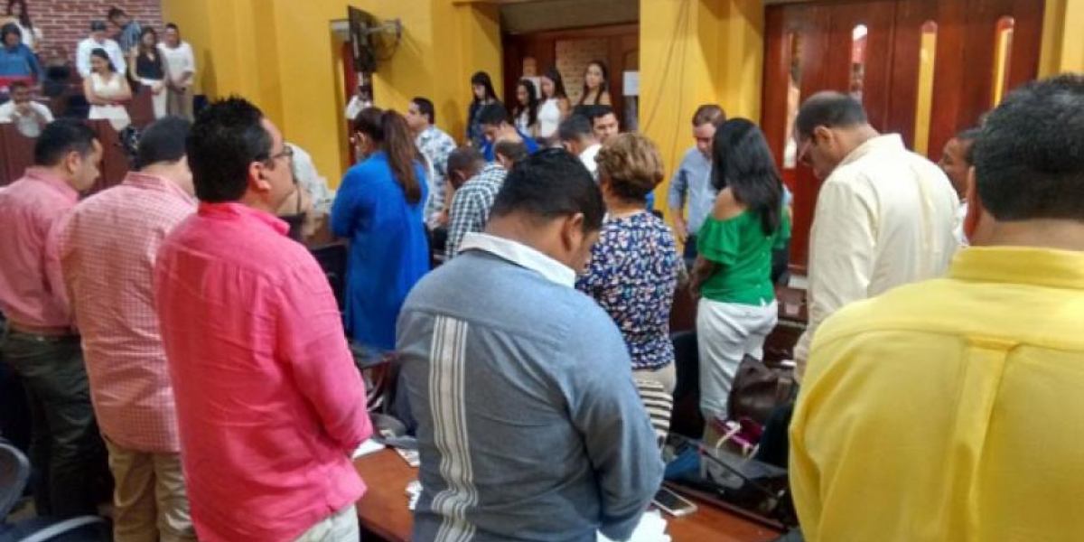 Archivo En el Concejo de Cartagena se establecía la oración al inicio de las sesiones.
