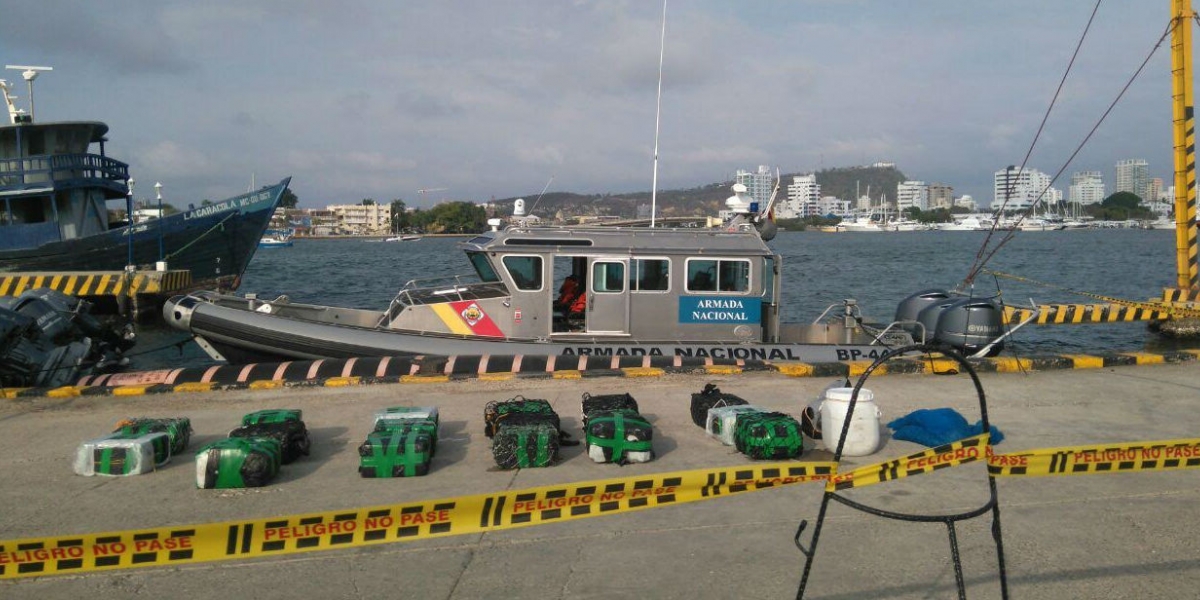 Armada Nacional 500 kilogramos de cocaína.