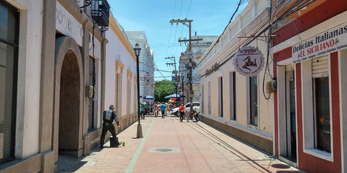 Carrera 4 del Centro Histórico de Santa Marta.