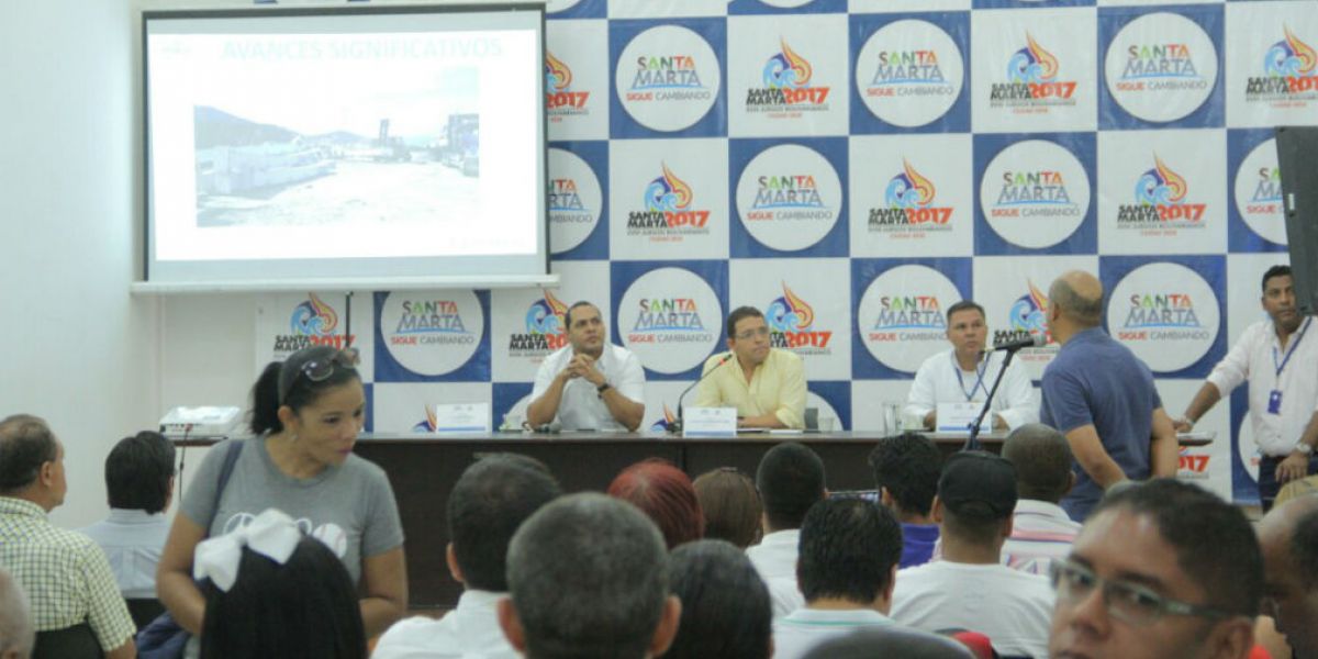 Alcaldía Santa Marta El fin de semana se llevó a cabo la cuarta audiencia pública para hacer seguimiento a las obras.