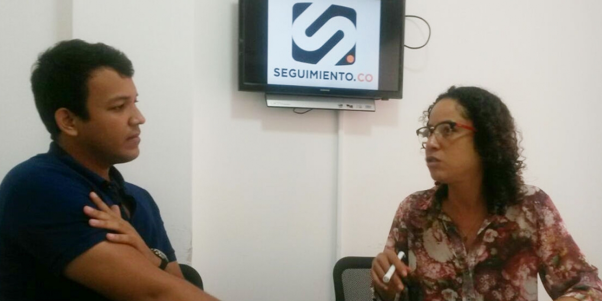 María Cristina Agudelo visitó la oficina de Seguimiento.co para hablar del evento. 