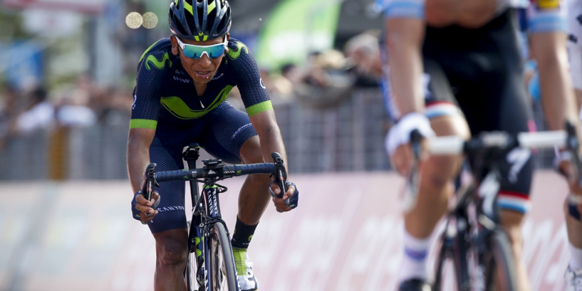 Foto: Archivo Particular. Luego de un excelente desempeño en la gran competencia, Nairo Quintana quedó subcampeón del Giro de Italia 2017.