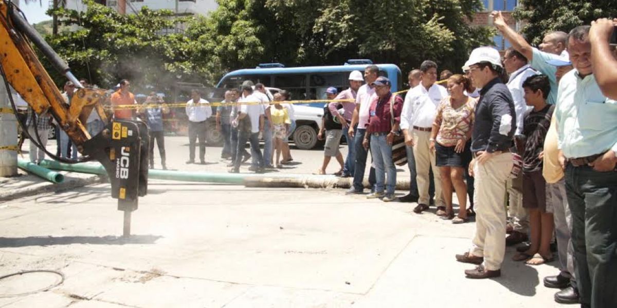 Alcaldía Santa Marta. La obra tiene un valor de 110 millones pesos.