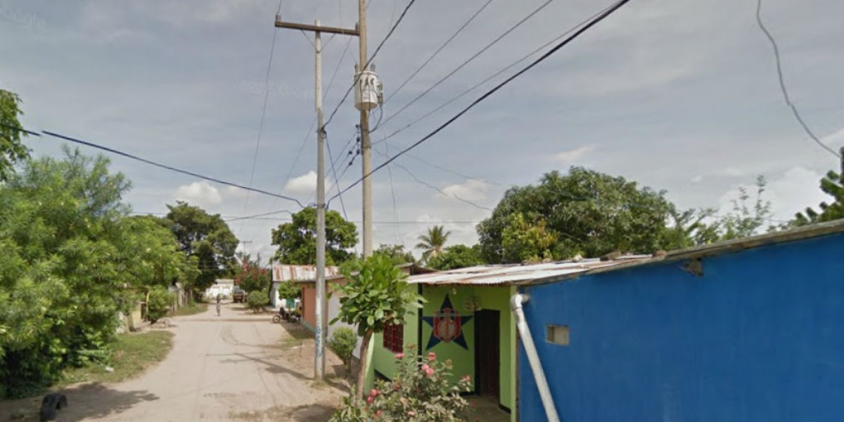 Calle del corregimiento de Tucurinca, Magdalena.