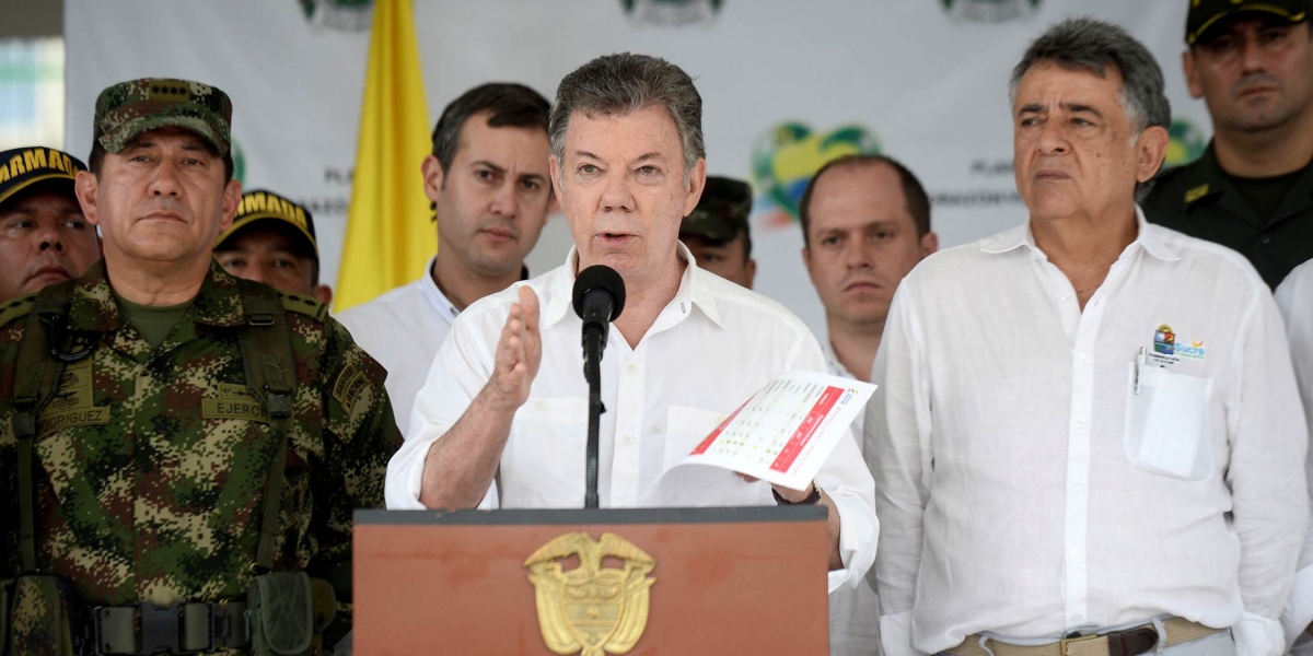 El Presidente Juan Manuel Santos, lideró consejo de seguridad en Sucre. 