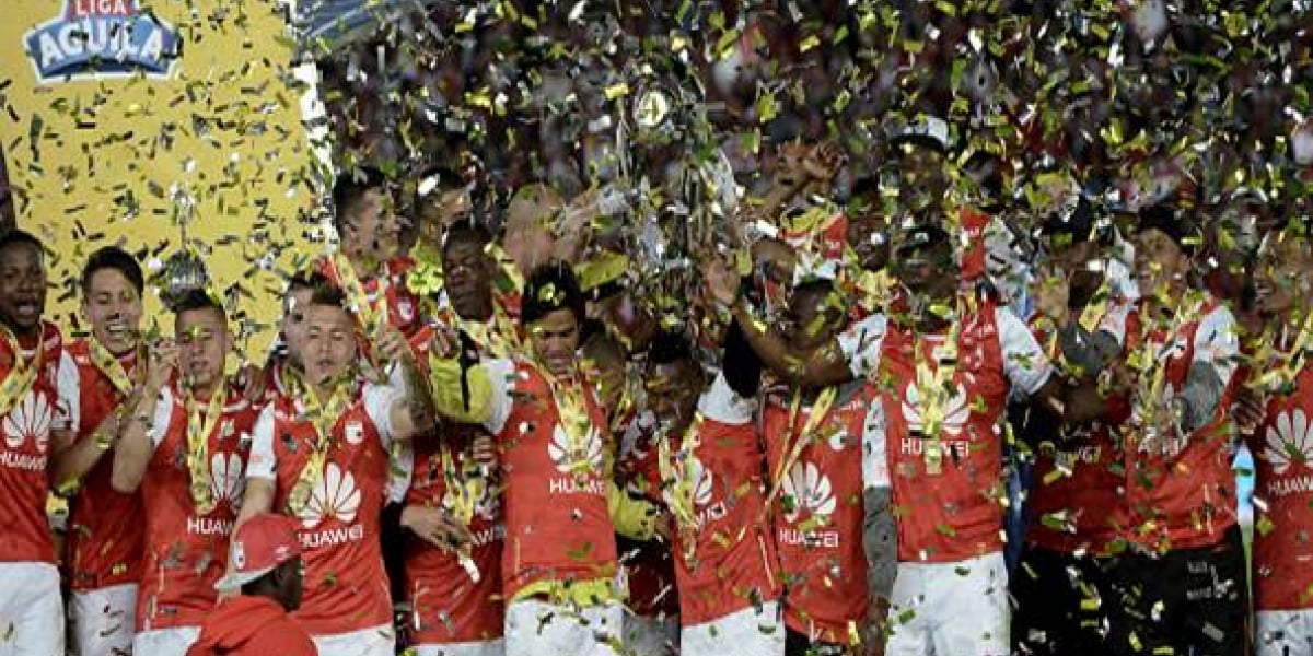 Foto: Pulzo.com Independiente Santa Fe, campeón de la Liga Águila 2016-II.