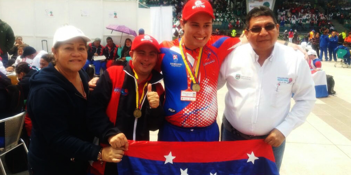 Cortesía Deportistas del departamento participando en Olimpiadas Fides.