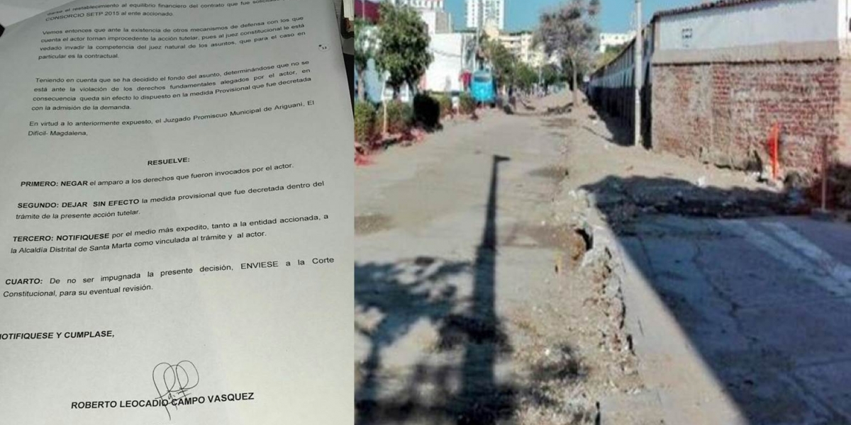 FOTO: ALCALDÍA DE SANTA MARTA. Parece que la espera por obras de calle 22 y avenida del Ferrocarril está por terminar.