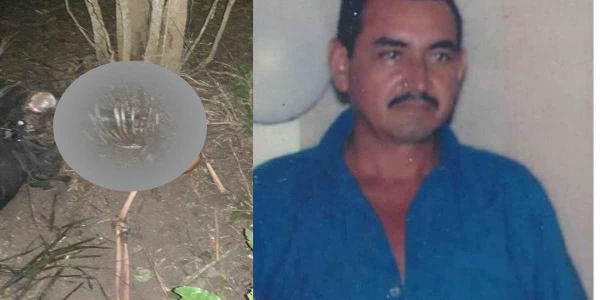 Foto: Wilder Álvarez. El Cuerpo que al parecer es el de Fredy Pedrozo fue encontrado en el camino que del corregimiento de Peñoncito conduce al municipio de Pijiño del Carmen.