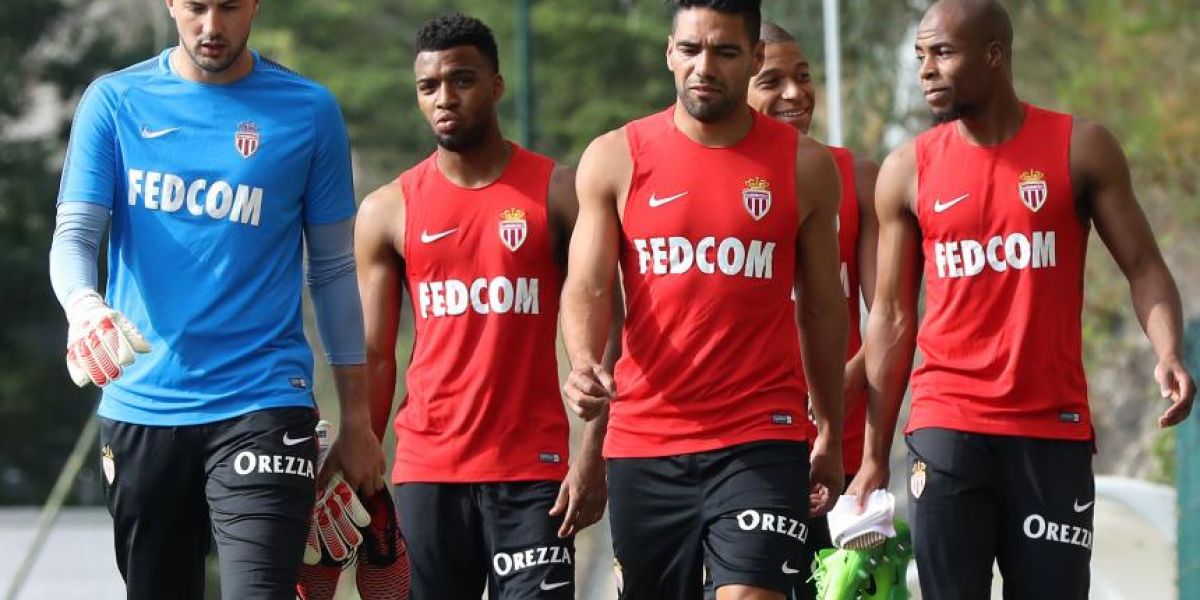 Foto: AFP El ‘Tigre’ Radamel Falcao García durante un reciente entrenamiento del AS Mónaco.