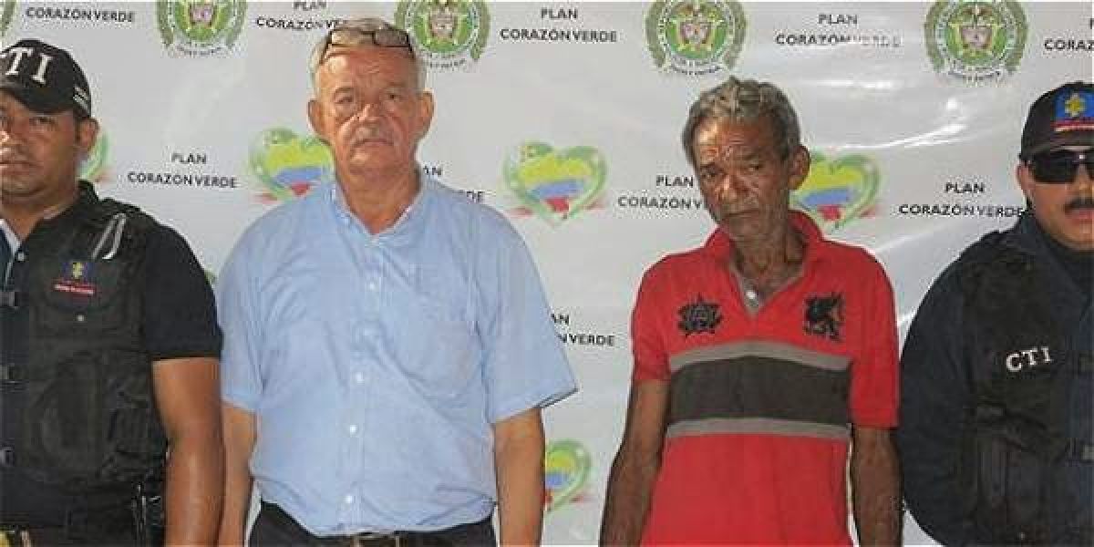 Archivo. El conductor Jaime Gutiérrez Ospino y el líder espiritual Manuel Salvador Ibarra presos en Barranquilla.