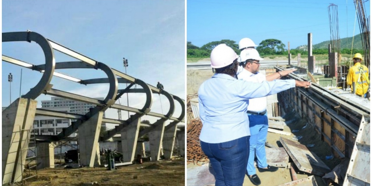 El alcalde Rafael Martínez verifica cada mes cómo avanzan las obras. 