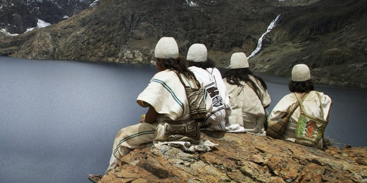 Los arhuacos, una de las cuatro etnias de la Sierra Nevada de Santa Marta.