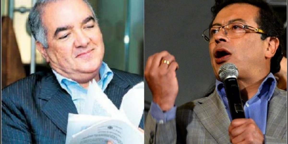 Archivo particular. Edgardo Maya y Gustavo Petro.