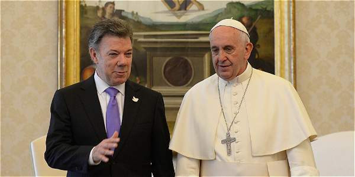 EL TIEMPO Juan Manuel Santos y Papa Francisco