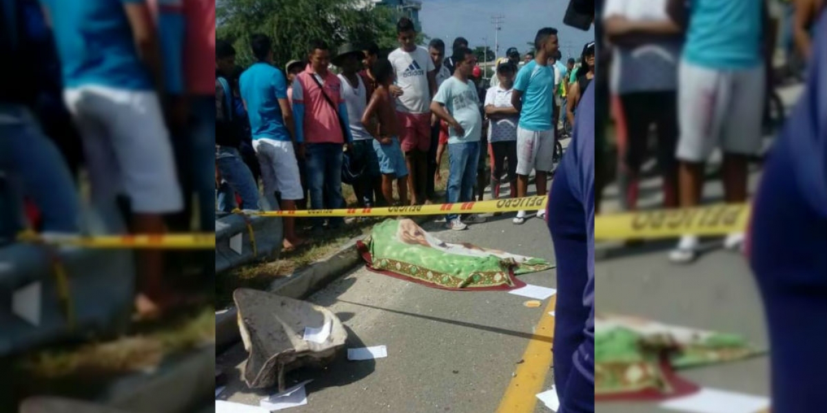 Cortesía La víctima murió en el lugar.