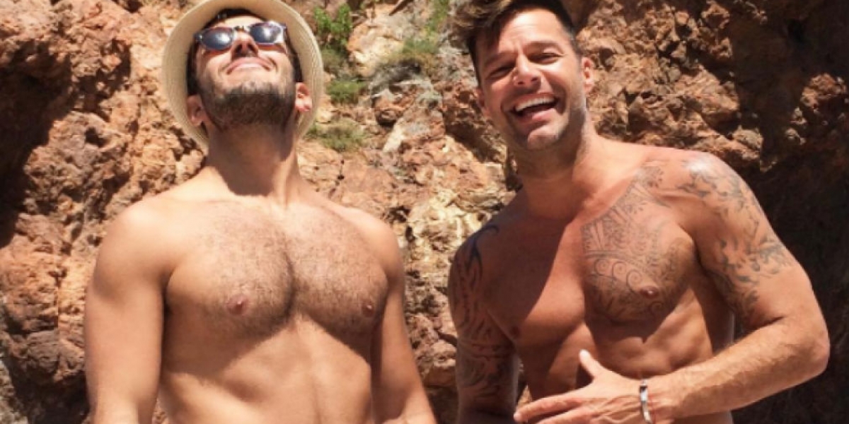 E! Online Latinoamérica. Ricky Martin y su pareja Jwan Yosef.