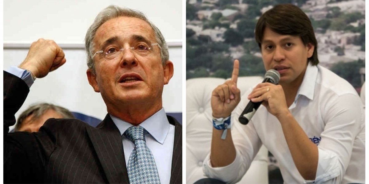 Álvaro Uribe Vélez y Rubén Jiménez.