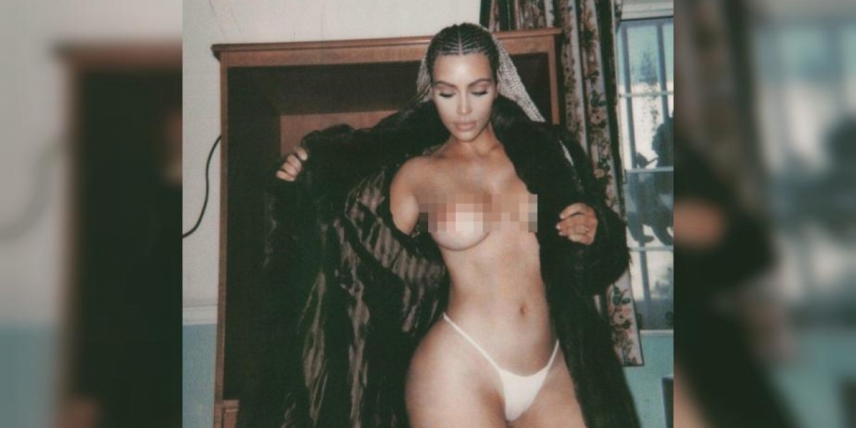 Instagram La modelo Kim Kardashian.