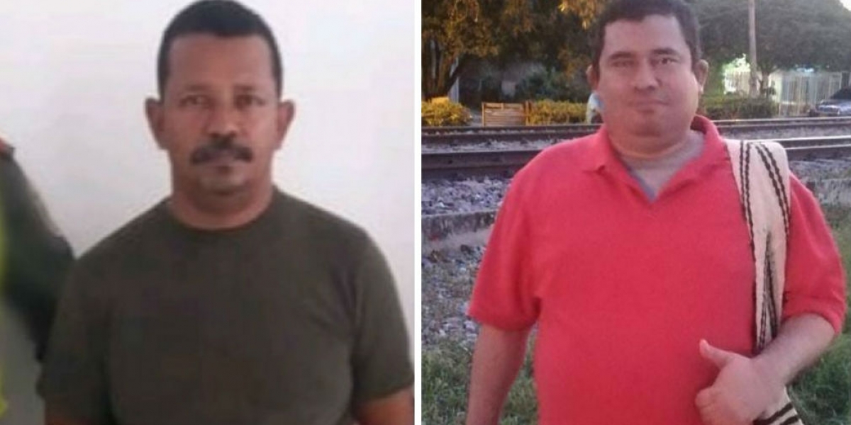 El confeso homicida, Alfonso Arrieta y el abogado, Cesar Cadena Tejada.