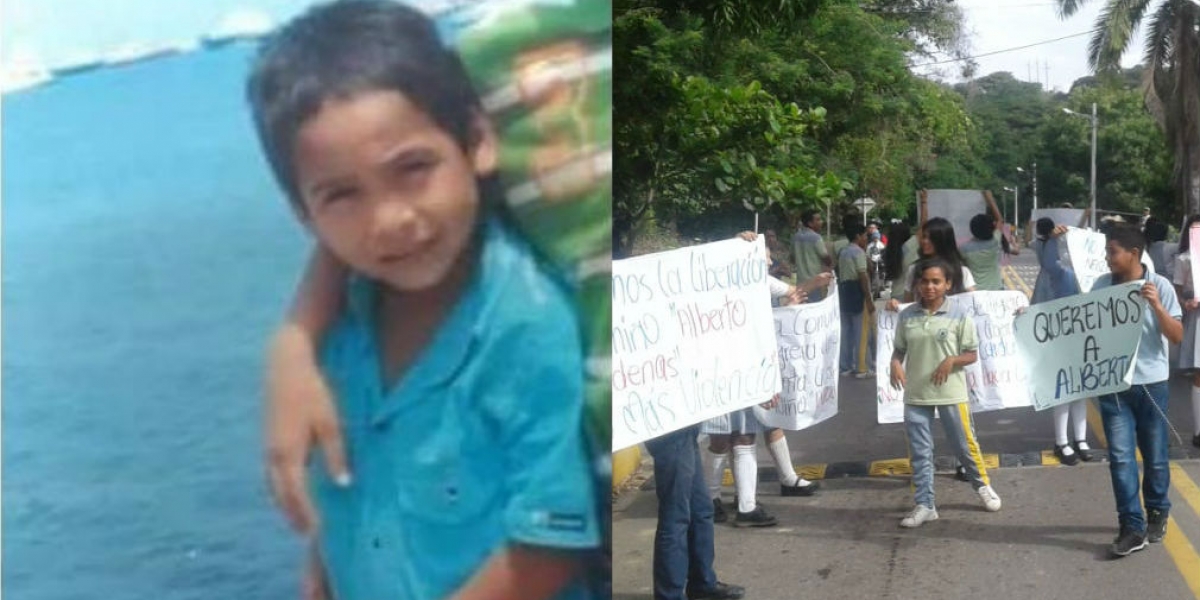 Alberto Cardona Sanguino, menor de seis años, desaparecido en zona rural de Santa Marta.