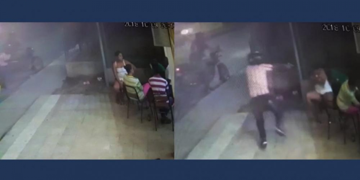 Zonacero.com El parrillero de una moto se bajó y disparó de forma indiscriminada.