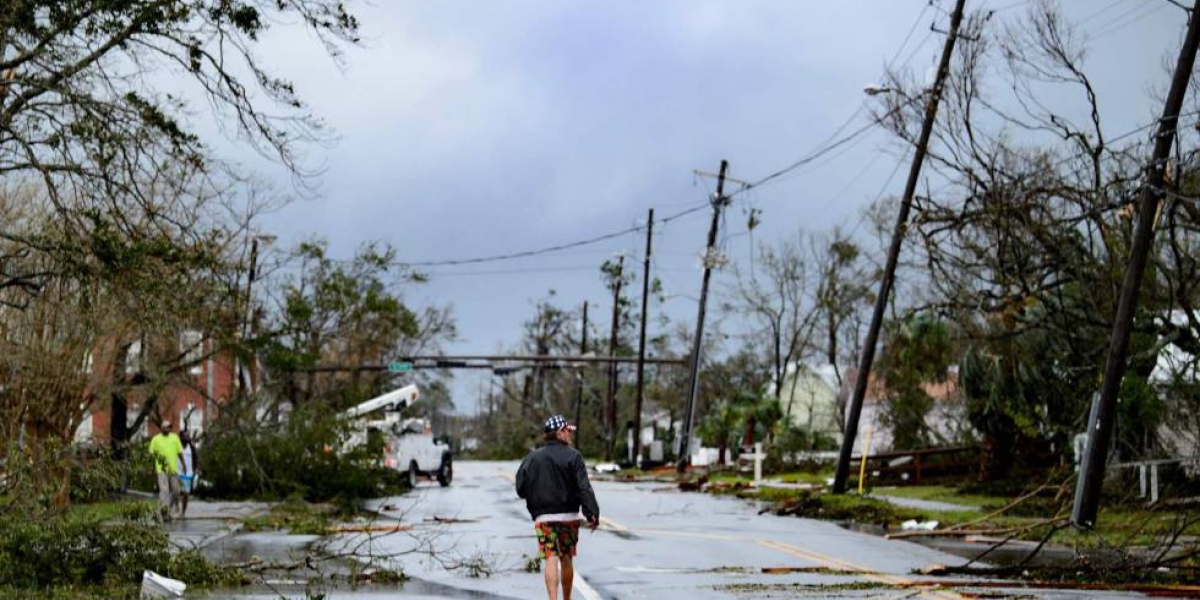 Los destrozos del huracán Michael en el noroeste de Florida.